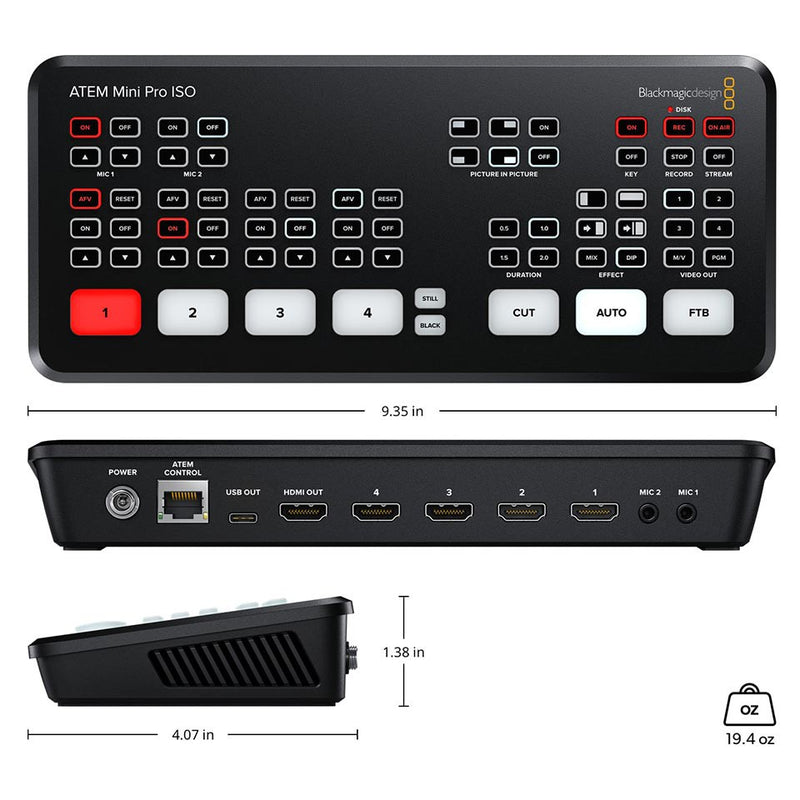 Blackmagic Design ATEM Mini Pro ISO Live Switcher - image 4