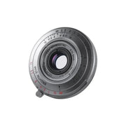 เลนส์มือหมุน Pancake Leica M Brightin Star 28mm F2.8 Liquid Silver บาง 9.9 มม. หนัก 125 กรัม