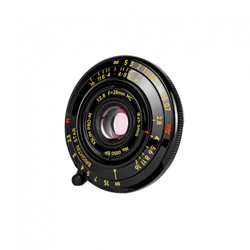 Brightin Star MF 28mm F2.8 Leica M Pancake Black Lacquer