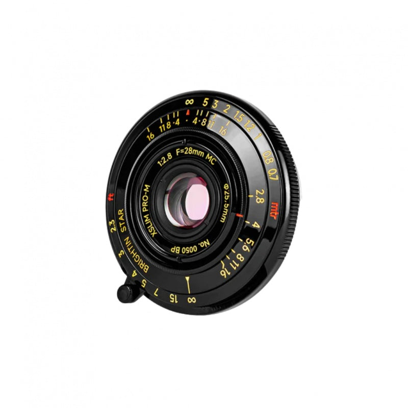 Brightin Star MF 28mm F2.8 Leica M Pancake Black Lacquer