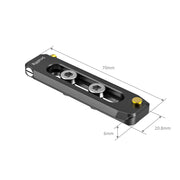SmallRig BUN2483B Low-profile NATO Rail 70mm สำหรับงานวิดีโอมืออาชีพ