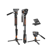 Coman DK327AQ6 Video Monopod 70.6" for SLR, DSLR and DJI gimbals including the RS2, RS3, and RS4 models Monopod Coman