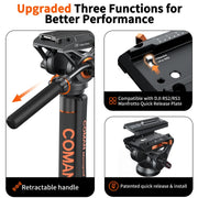 โมโนพอด (ขาตั้งเดี่ยว) Coman DK327AQ6 Video Monopod 70.6" for SLR, DS
