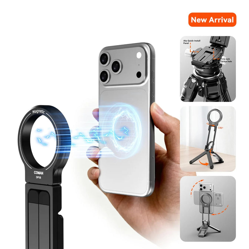 ขาตั้งกล้องมือถือ Coman DP58 Magnetic Phone Tripod