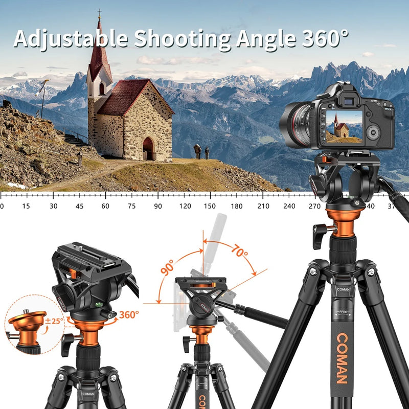 Coman Video Tripod คุณภาพมืออาชีพ