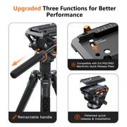 ขาตั้งกล้องวิดีโอ Fluid Head Coman KX3939Plus Fluid Head Tripod for DSLR, D