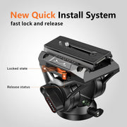 KX3939Plus Fluid Head Tripod for DSLR, D Coman ขาตั้งกล้องวิดีโอ Fluid Head