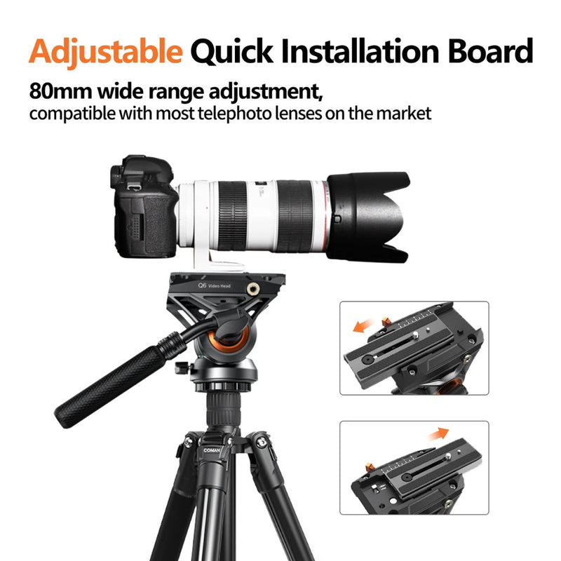Coman Video Tripod คุณภาพมืออาชีพ