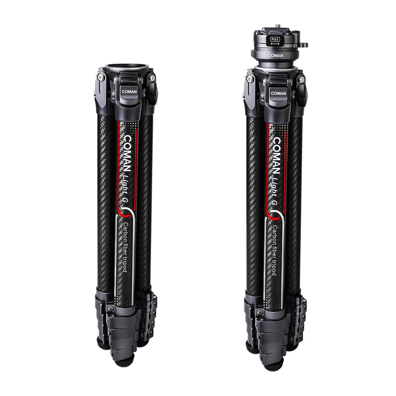 ขาตั้งกล้องคาร์บอนไฟเบอร์ Coman Light G Carbon Fiber Travel Lightweight