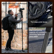 COMAN M1 Pro 4-section carbon fiber monopod