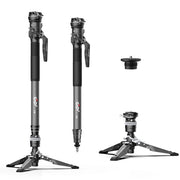COMAN M1S Carbon Fiber Monopod ขาตั้งกล้องคาร์บอนไฟเบอร์ One Click กางเร็ว พร้อมหัวบอล สําหรับกล้อง DSLR Monopod Coman