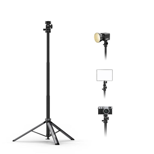 COMAN MT68 One Touch Quick Release Light Stand Tripod 83.4” Adjust 360° Pan Light Stand Coman