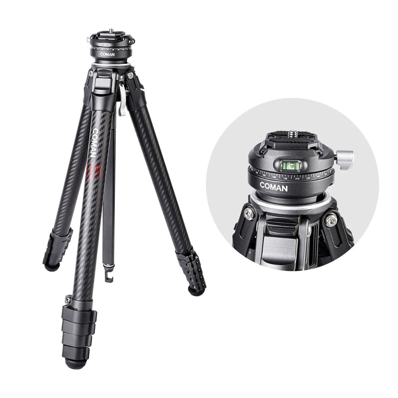ขาตั้งกล้องคาร์บอนไฟเบอร์ Coman Zero F38 Professional Travel Carbon Fibe