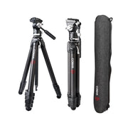 COMAN Zero V Carbon Fiber Travel Video Tripod with Arca Quick Release for DSLR Carbon Tripod Coman