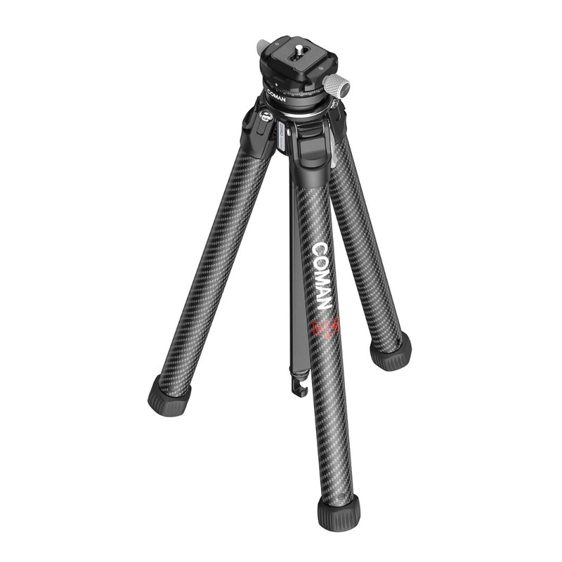 Coman Zero X Lightweight Carbon Fiber Travel Tripod with Arca-Swiss Plate for Pro Cameras Carbon Tripod Coman