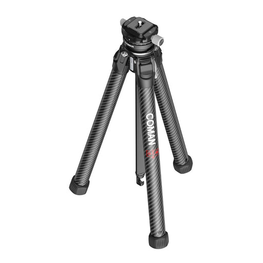 Coman Zero X Lightweight Carbon Fiber Travel Tripod with Arca-Swiss Plate for Pro Cameras Carbon Tripod Coman