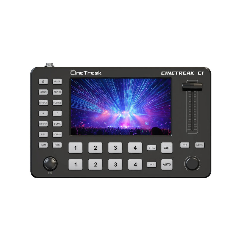 CineTreak C1 Video Switcher หรือ มิกเซอร์วิดีโอ สำหรับ Live Streaming ขนาดที่เล็กพกพาได้ ฟังก์ชันครบครัน Video Switcher CineTreak