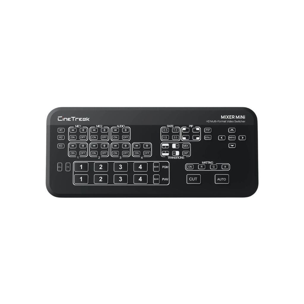 CineTreak Mixer MiNi Video Switcher หรือ มิกเซอร์วิดีโอ สำหรับ Live Streaming ขนาดที่เล็กกะทัดรัด ฟังก์ชันครบเหมาะกับสตูดิโอขนาดเล็กและการพกพาไปใช้งานนอกสถานที่ Video Mixer CineTreak