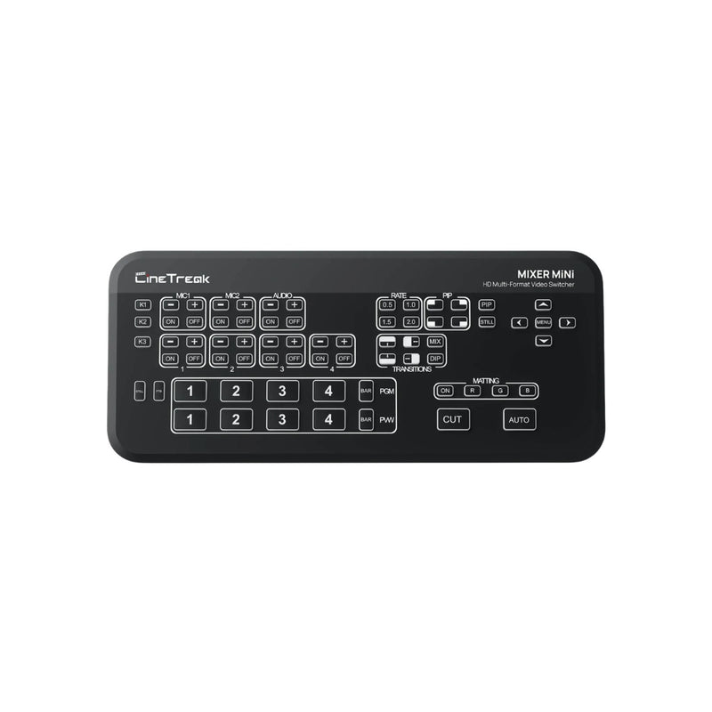 CineTreak Mixer MiNi Video Switcher หรือ มิกเซอร์วิดีโอ สำหรับ Live Streaming ขนาดที่เล็กกะทัดรัด ฟังก์ชันครบเหมาะกับสตูดิโอขนาดเล็กและการพกพาไปใช้งานนอกสถานที่ Video Mixer CineTreak