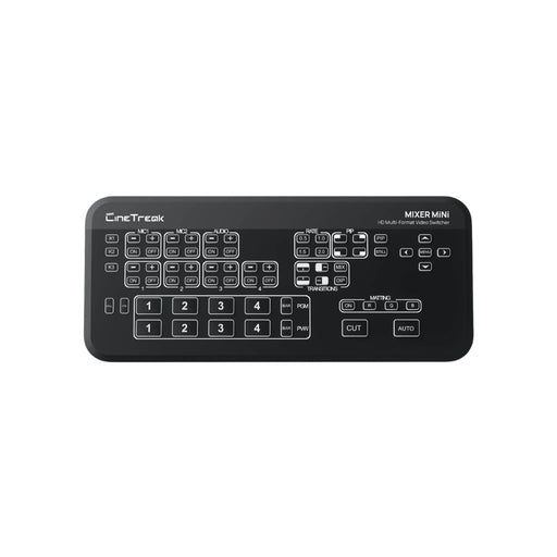 CineTreak Mixer MiNi Video Switcher หรือ มิกเซอร์วิดีโอ สำหรับ Live Streaming ขนาดที่เล็กกะทัดรัด ฟังก์ชันครบเหมาะกับสตูดิโอขนาดเล็กและการพกพาไปใช้งานนอกสถานที่ Video Mixer CineTreak