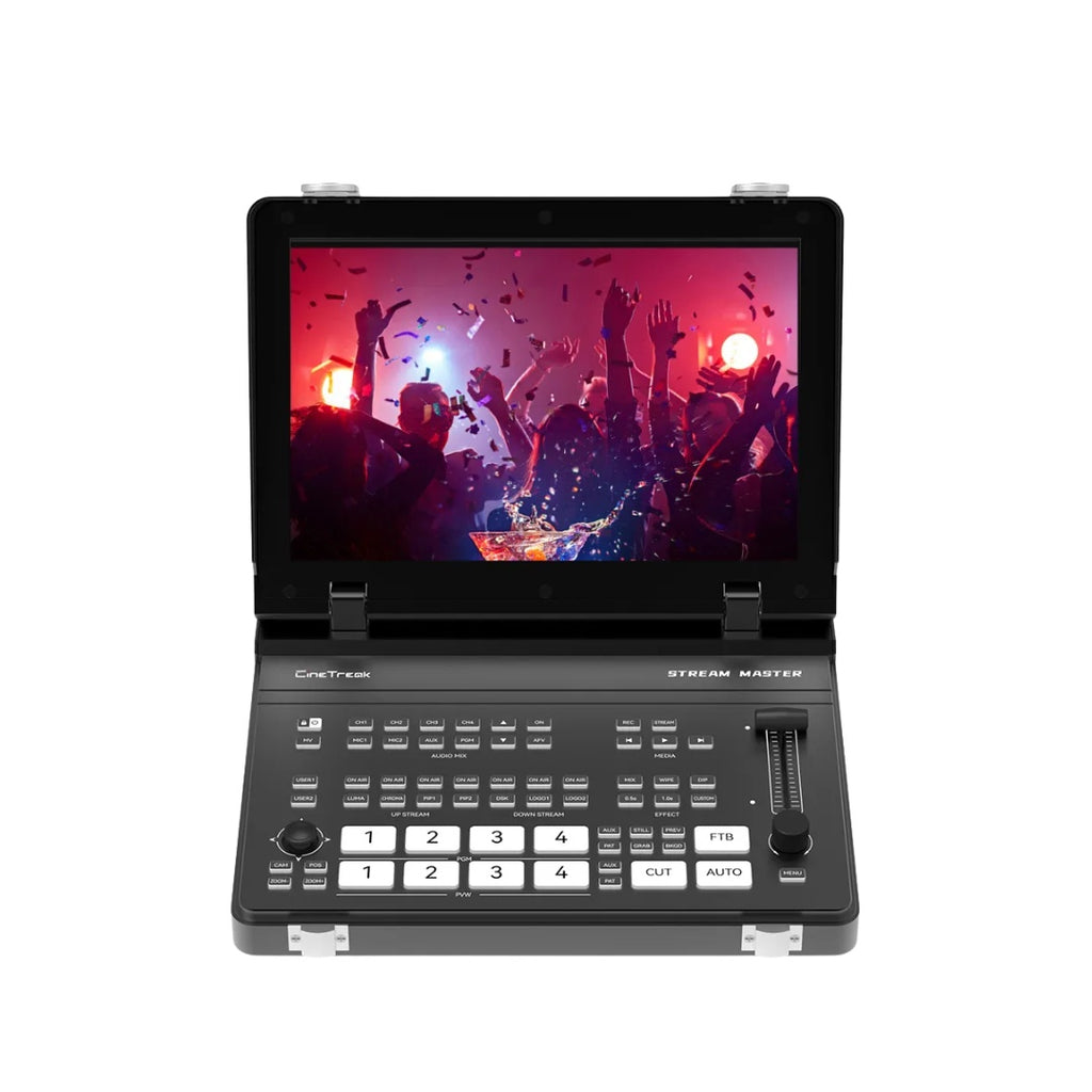 CineTreak Stream Master Video Switcher ระดับมืออาชีพ ออกแบบมาเพื่อ Live Streaming และการผลิตวิดีโอ ฟังก์ชันครบครัน ใช้งานง่าย Video Switcher CineTreak