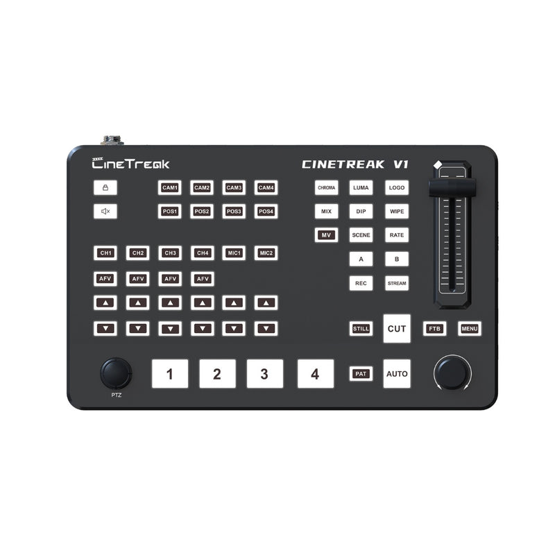 CineTreak V1 Video Switcher หรือ มิกเซอร์วิดีโอ สำหรับ Live Streaming และการผลิตวิดีโอแบบมืออาชีพ ฟังก์ชันครบครัน Video Switcher CineTreak