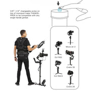 DIGITALFOTO THANOS PROX Gimbal Support Stabilizer สำหรับงานวิดีโอมืออาชีพ