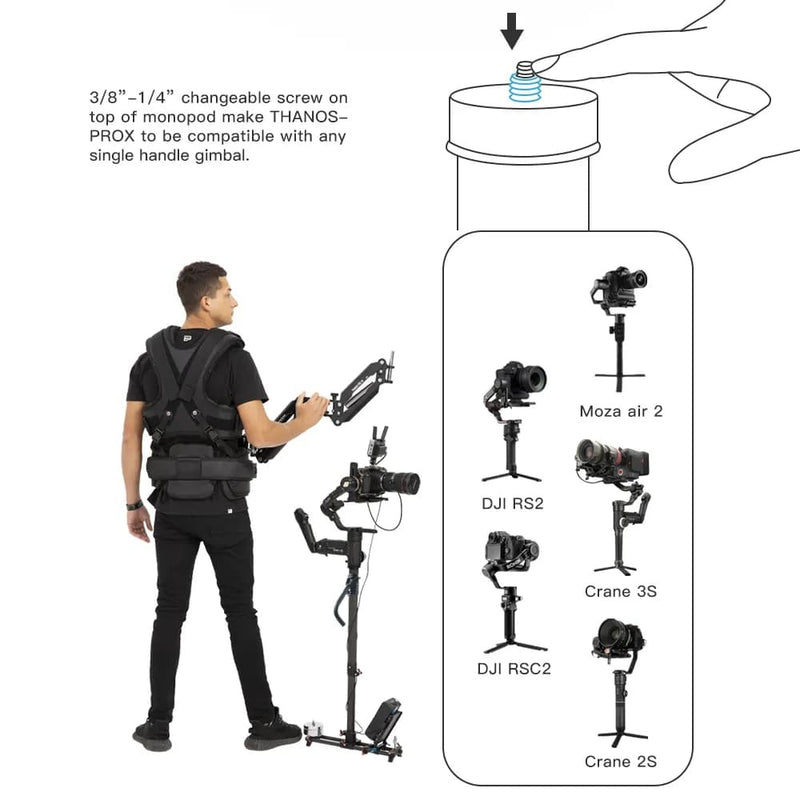 DIGITALFOTO THANOS PROX Gimbal Support Stabilizer วัสดุแข็งแรงทนทาน
