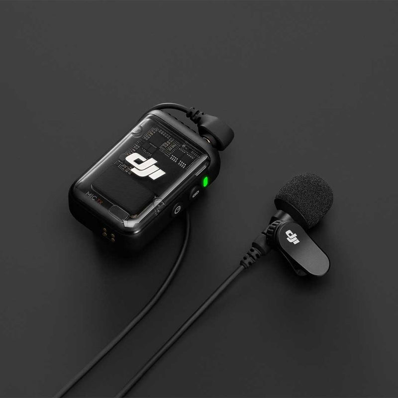 DJI Lavalier Mic, microphone clip attaches to the collar