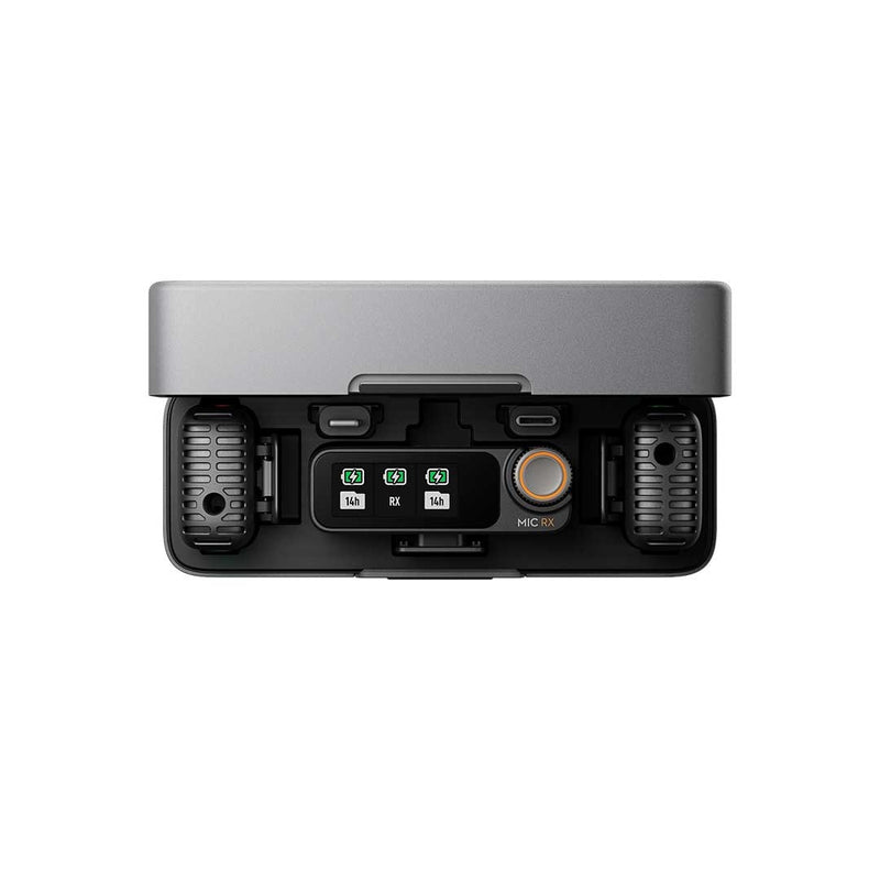 DJI Mic 2 (2 TX + 1 RX + Charging Case) wireless microphone, wireless connection with Direct feature
