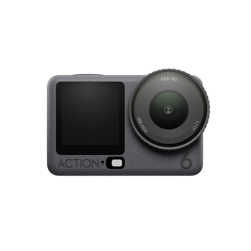 กล้องแอคชั่น Osmo Action 6 Action Camera หน้าจอคู่: ด้านหลังขนาดใหญ่ 2.5 นิ้ว