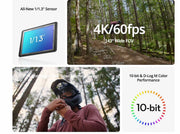 Osmo Nano Standard Combo mini action camera – 143 degree wide view f/2.8, minimum focus distance 0.35 m