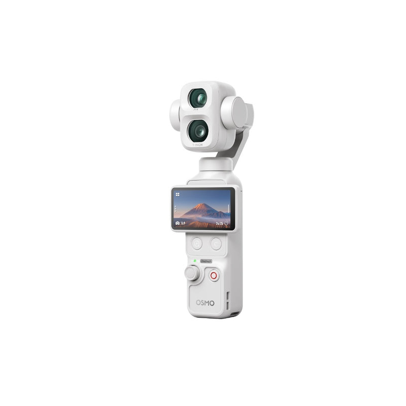 กล้องกิมบอล DJI Osmo Pocket 4P Dual-Camera Gimbal Camera (Pearl White) 2 กล้องในตัวเดียว