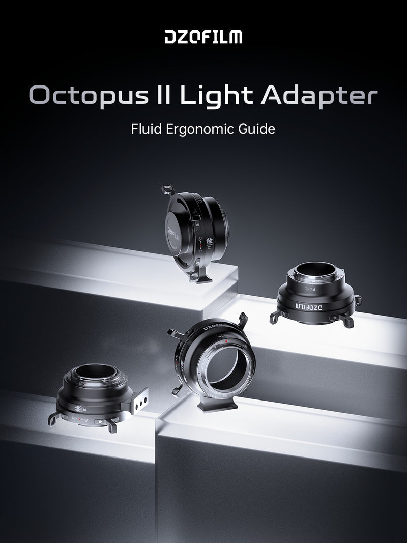 DZOFILM Octopus Adapter II PL to E / RF / L / Z Mount Adapter — PL to Sony E