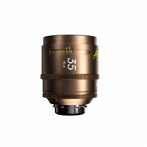 DZOFILM Arles Lustre 35mm T1.6 Gold Full Frame Vista Vision Prime Cine Lens PL Mount