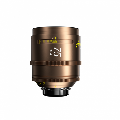 DZOFILM Arles Lustre 75mm T1.6 Gold Full Frame Vista Vision Prime Cine Lens PL Mount