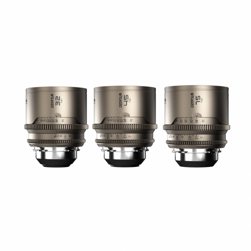 DZOFILM Arcana 32/45/75mm T2.1 Full-frame 1.5x Hybrid Anamorphic — Metric