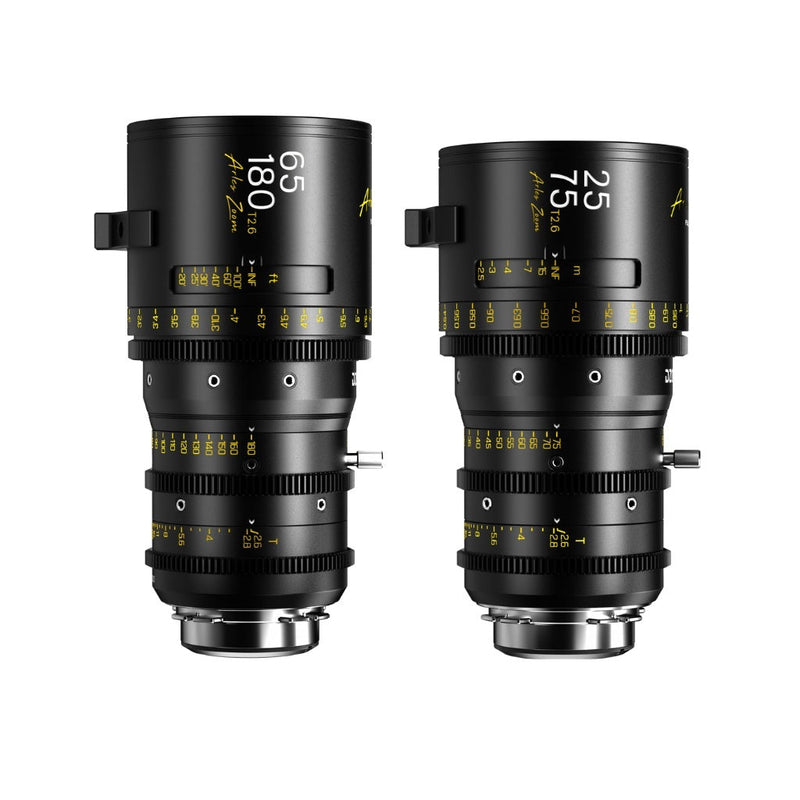 DZOFILM Arles Zoom 2-Lens Kit 25-180mm วงแหวนโฟกัสและซูม เฟือง M0.8
