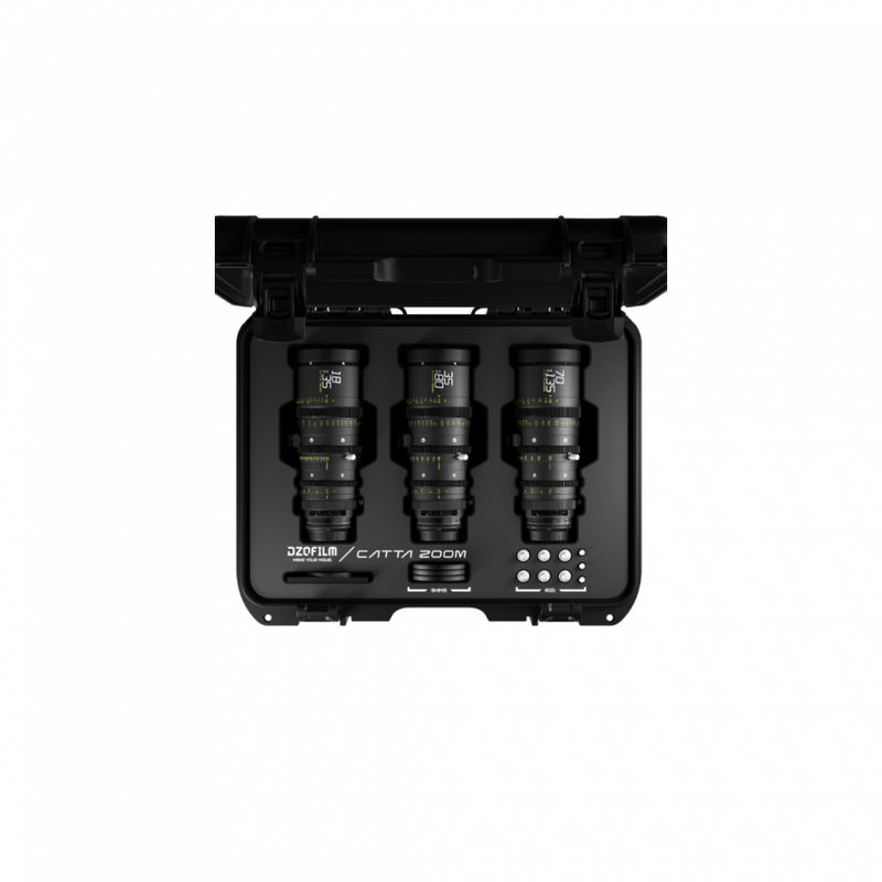 DZOFILM Catta MF 3-Lens Kit 18-35mm 35-80mm 70-135mm T2.9 Full Frame Cine Zoom Sony E Mount Case