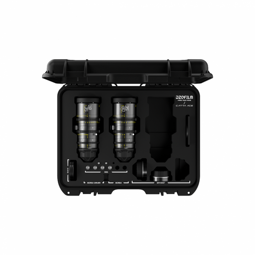 DZOFILM Catta Ace 2-Lens Kit 18-35mm 35-80mm T2.9 Full Frame Cine Zoom PL EF Mount Case