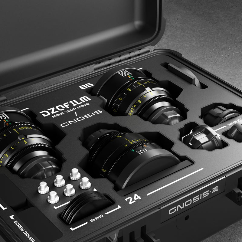 DZOFILM Gnosis MF 24/32/65mm T2.8 Macro 3- Kit สำหรับงานภาพยนตร์