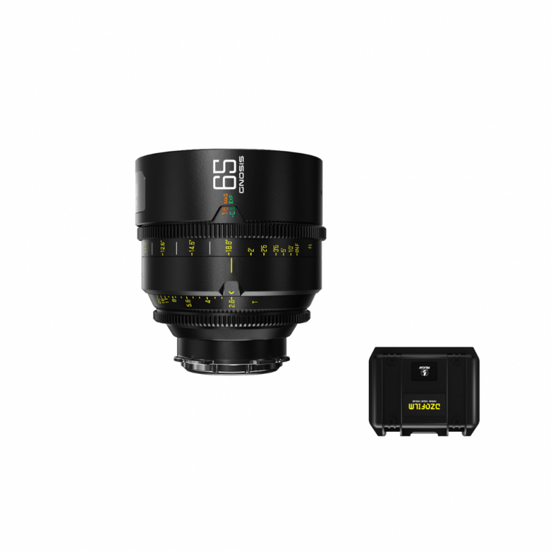 DZOFILM Gnosis MF 65mm T2.8 Full Frame Macro Prime Cine Lens PL Mount Case
