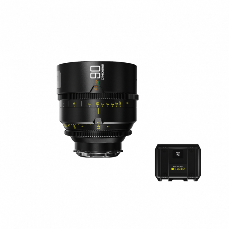 DZOFILM Gnosis MF 90mm T2.8 Full Frame Macro Prime Cine Lens PL Mount Case