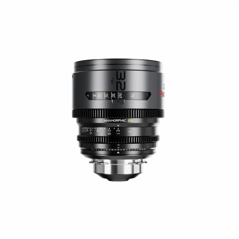 DZOFILM Pavo 32mm T2.1 2x Anamorphic (Feet) — Blue Coating