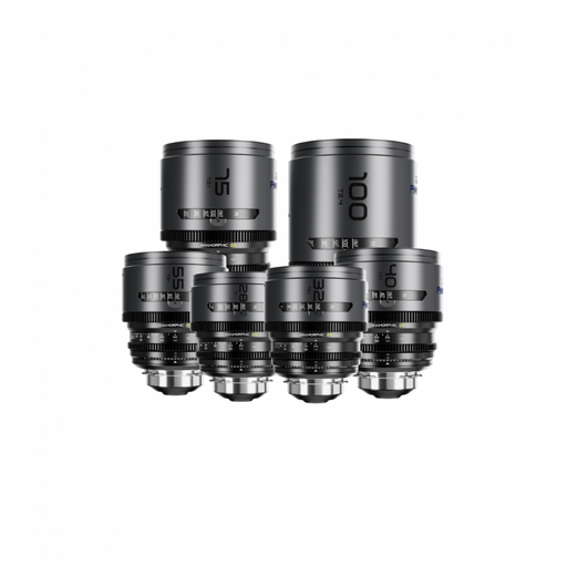 DZOFILM Pavo 6-Lens Kit 28mm 32mm 40mm 55mm 75mm 100mm T2.1-T2.4 2x Anamorphic Cine Lens PL EF Mount