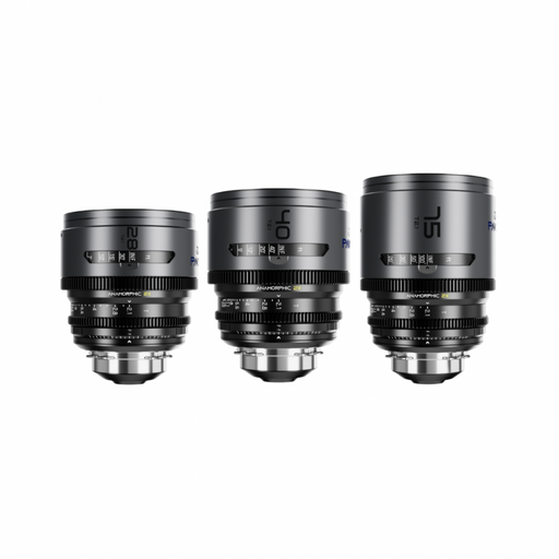 DZOFILM Pavo A Set 3-Lens Kit 28mm 40mm 75mm T2.1 2x Anamorphic Cine Lens PL EF Mount
