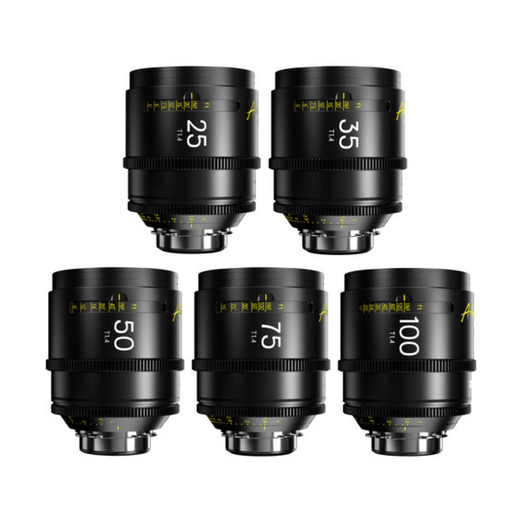 DZOFILM Arles MF 5-Lens Kit 25mm 35mm 50mm 75mm 100mm T1.4 Full Frame Vista Vision Cine Lens PL Mount

