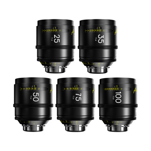 DZOFILM Arles MF 5-Lens Kit 25mm 35mm 50mm 75mm 100mm T1.4 Full Frame Vista Vision Cine Lens PL Mount
