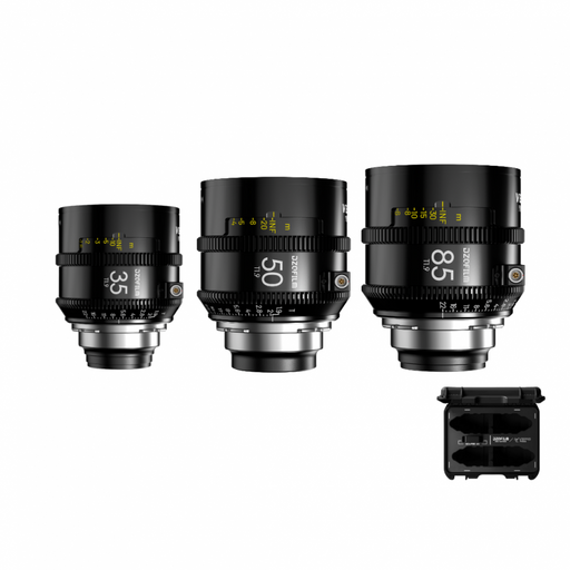 DZOFILM Vespid Prime II T1.9 3-Lens Kit 35mm 50mm 85mm PL Mount Hard Case