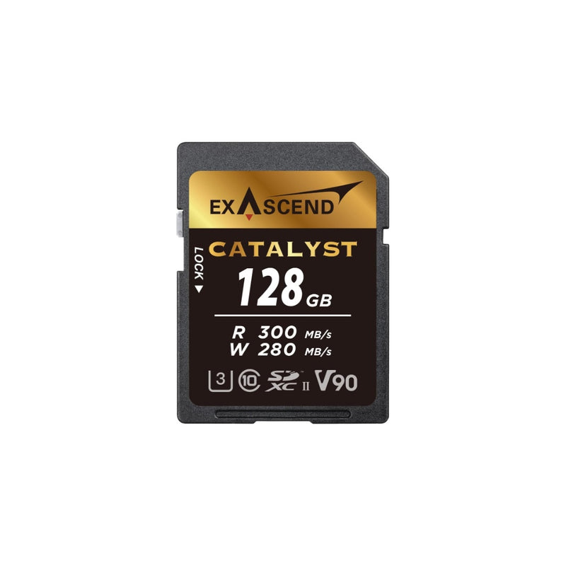 เมมโมรี่การ์ด Exascend Catalyst SDXC UHS-II V90 (R300/W280) สำหรับวิดีโอ 8K RAW